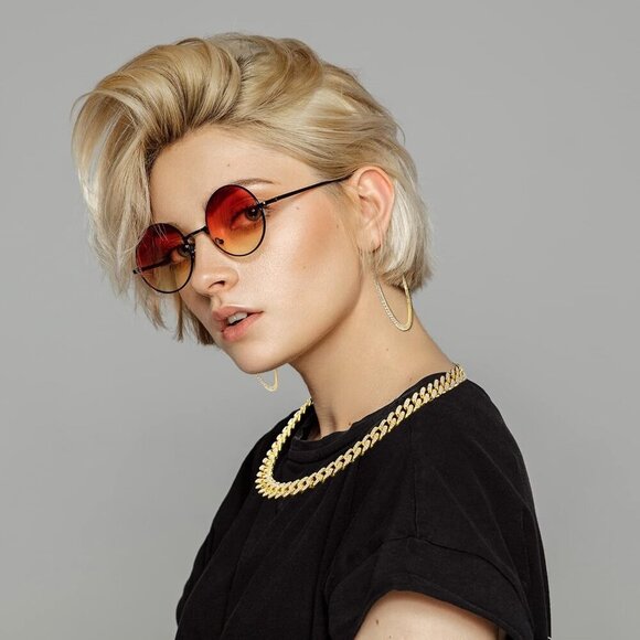 Cuban Link Chain Necklace Bracelet Rhinestone Earrings Bling Necklace Bracelet C - Picture 4 of 6